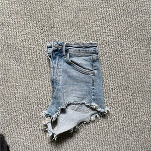 Zara Light Blue Denim Shorts